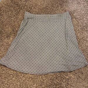 Talbots blue Patterned Skirt - women’s XL - elastic waist band - a-line